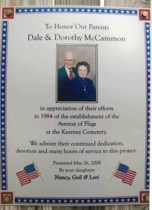 avenue of flags - p4 - Dale and Dorothy McCammon