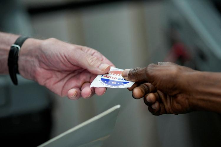 FILE PHOTO: Early voting during primary election in Brooklyn, New York (copy)