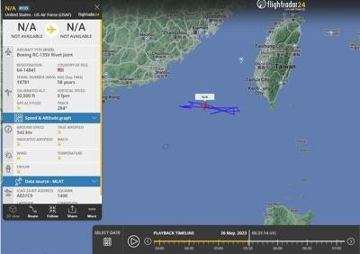 RC-135V Rivet Joint 64-14841 South China Sea 5-26-23
