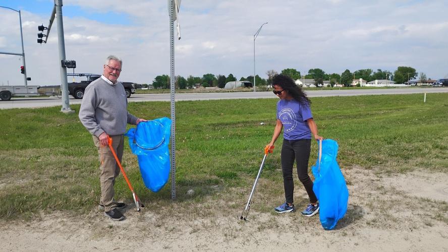 Jim Bulkley and Vanessa Oceguera on highway by Pomp's