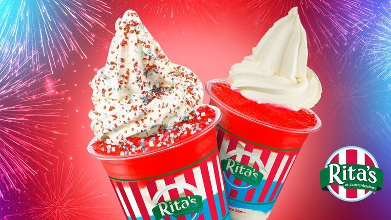 Rita’s Italian Ice & Frozen Custard has a special 4th of Gelati dessert available through July 5