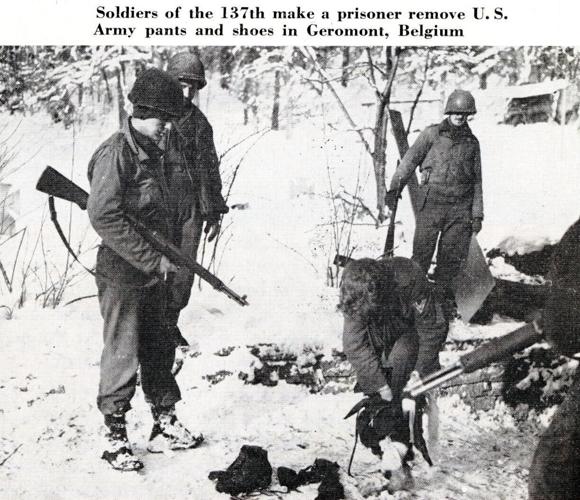 5. 137th Infantry & PW, Battle of Bulge, Geromont, Belgium, 1945 (unit history, p. 73; courtesy, KS Natl Guard Museum).jpg