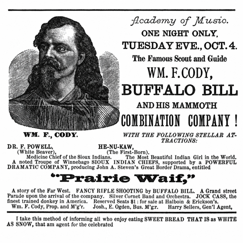 1881 Buffalo Bill Show ad