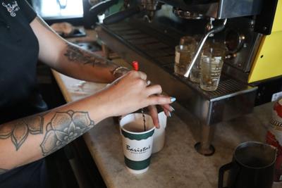 Barista's work of art