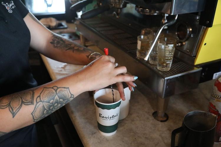 Barista's work of art