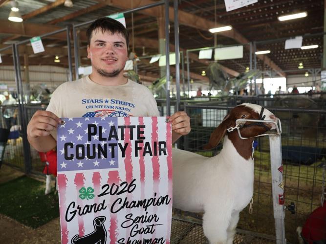 Levi Finn grand champion senior goat showmanship
