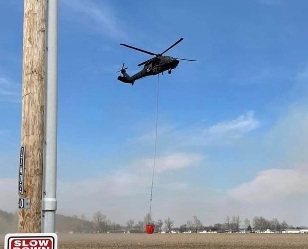 Helicopter at Lake Waconda fire (copy)