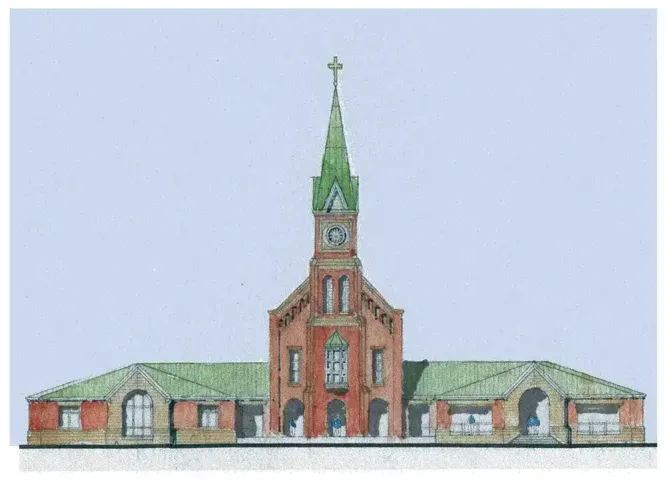 newman-center-p1 - architect's drawing