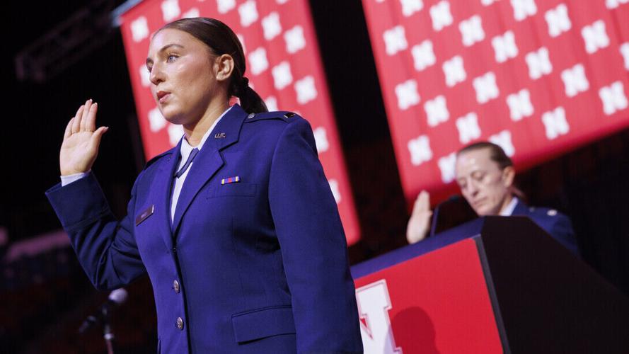 Amber Ward of Bellevue receives Air Force commission