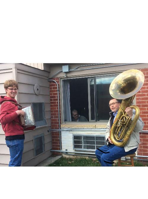 Polka Concert Through Window Brightens Day Latest News Wahoo Ashland Waverly Com