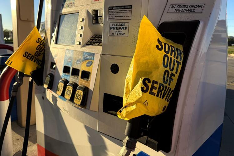 Out of service Gas pumps