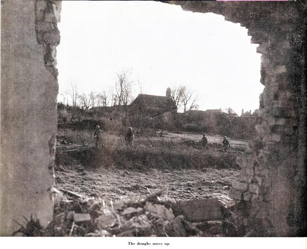 4. 137th Infantry moving up, E France, late 1944 (unit history, p. 64; courtesy, KS Natl Guard Museum).jpg