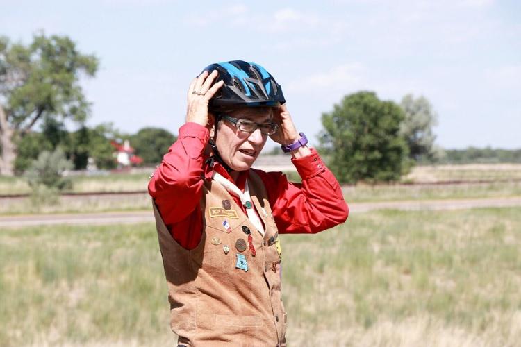 Dutch rider journeys past Chimney Rock during annual Pony Express Re-Ride