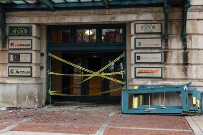 Lincoln Station damage