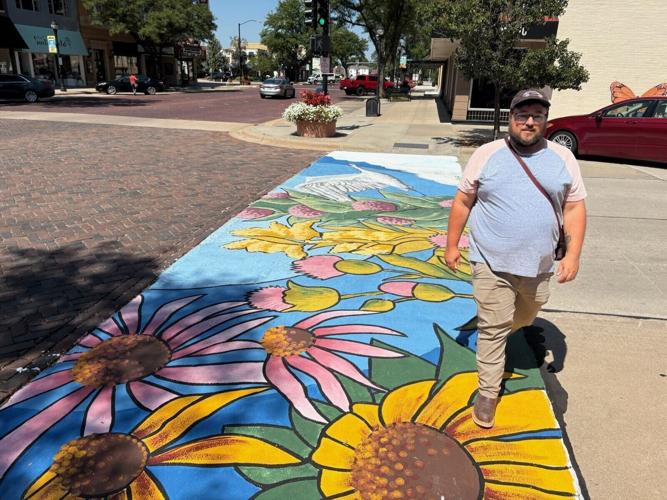 Crosswalk Murals - flowers