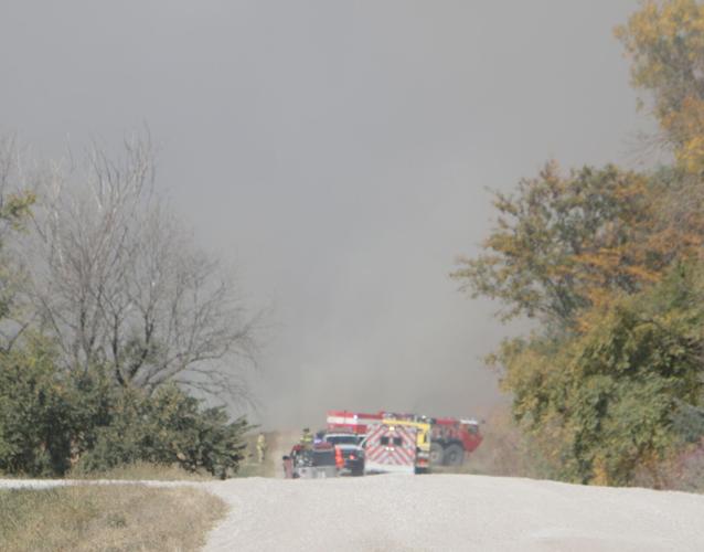 Cornfield fire