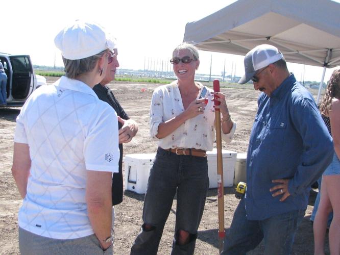 Hot day for groundbreaking