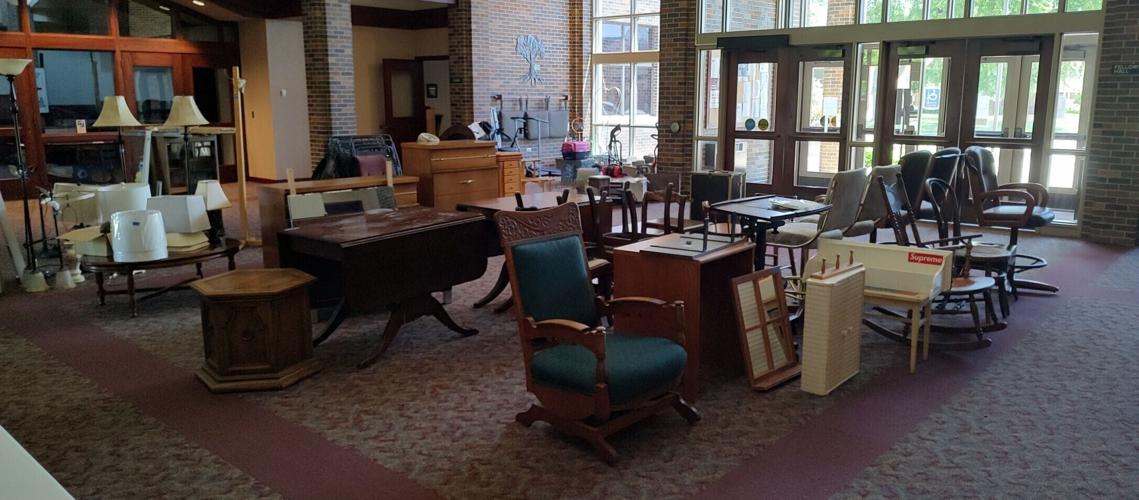 Furniture in the foyer