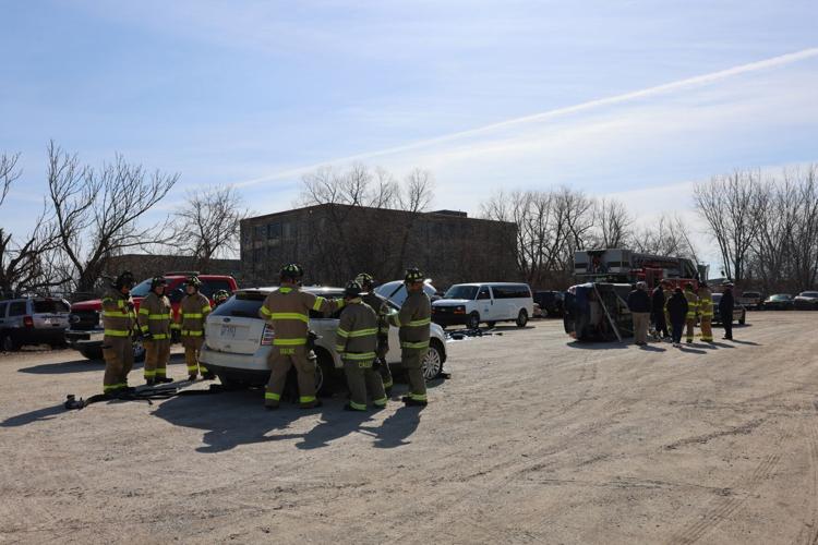 Recruits practice extrication at Racine impound lot