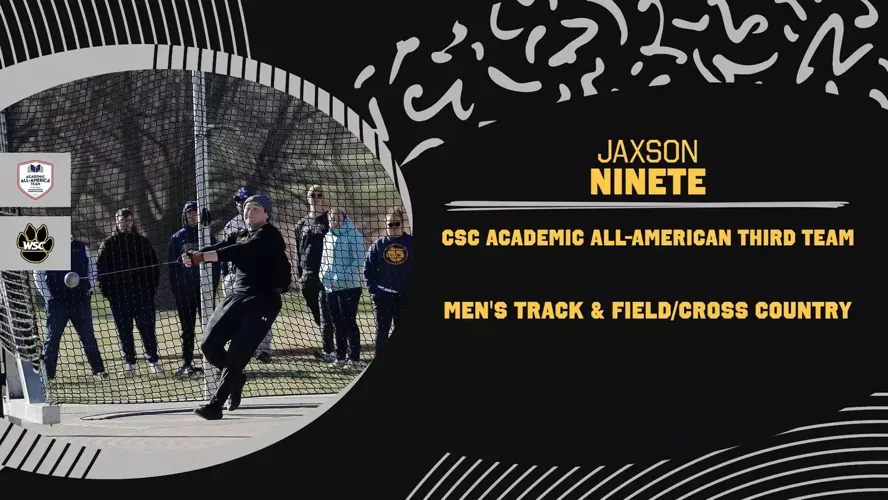 Third Team CSC Academic All-American honors for Wildcat thrower Jaxson Ninete