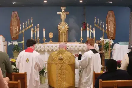 newman center - p4 - crowded church