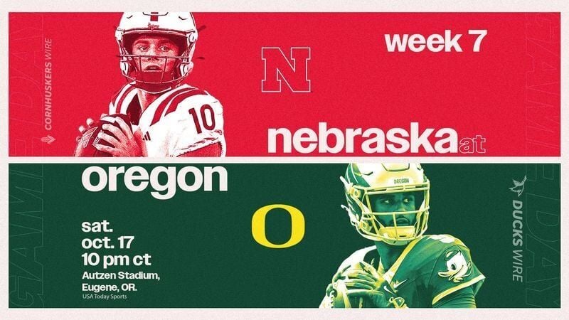 Week 7: Nebraska Cornhuskers at Oregon Ducks