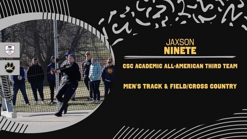 Third Team CSC Academic All-American honors for Wildcat thrower Jaxson Ninete