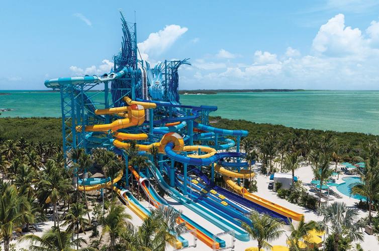 Norwegian Cruise Line’s Great Tides Waterpark will open in September on Great Stirrup Cay in the Bahamas.