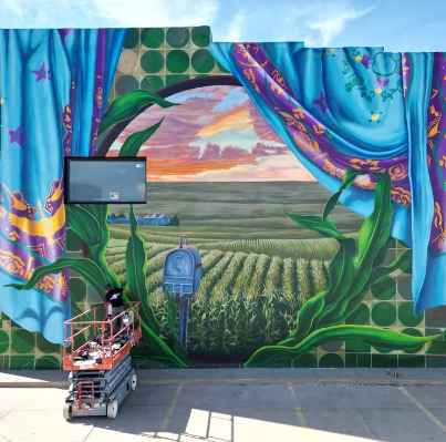 iron horse - p5 - first mural