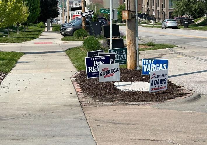 Primary Election, Sons of Italy signs