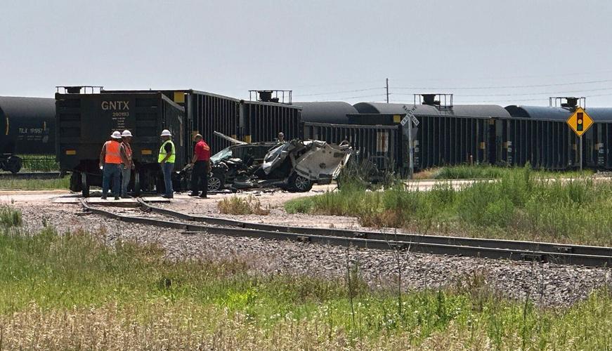 Train vs. van crash