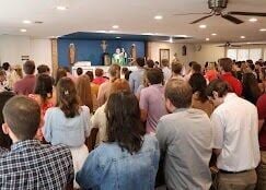 newman center - p3 - crowded Mass