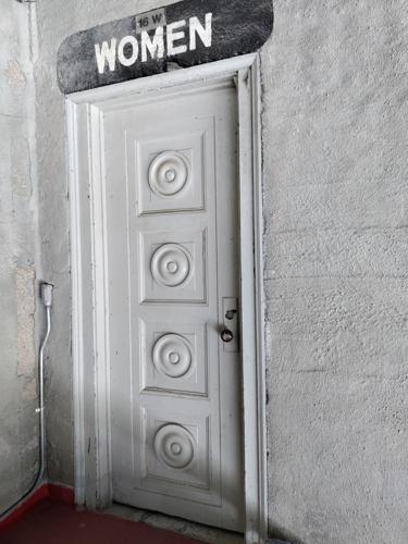 Restroom door