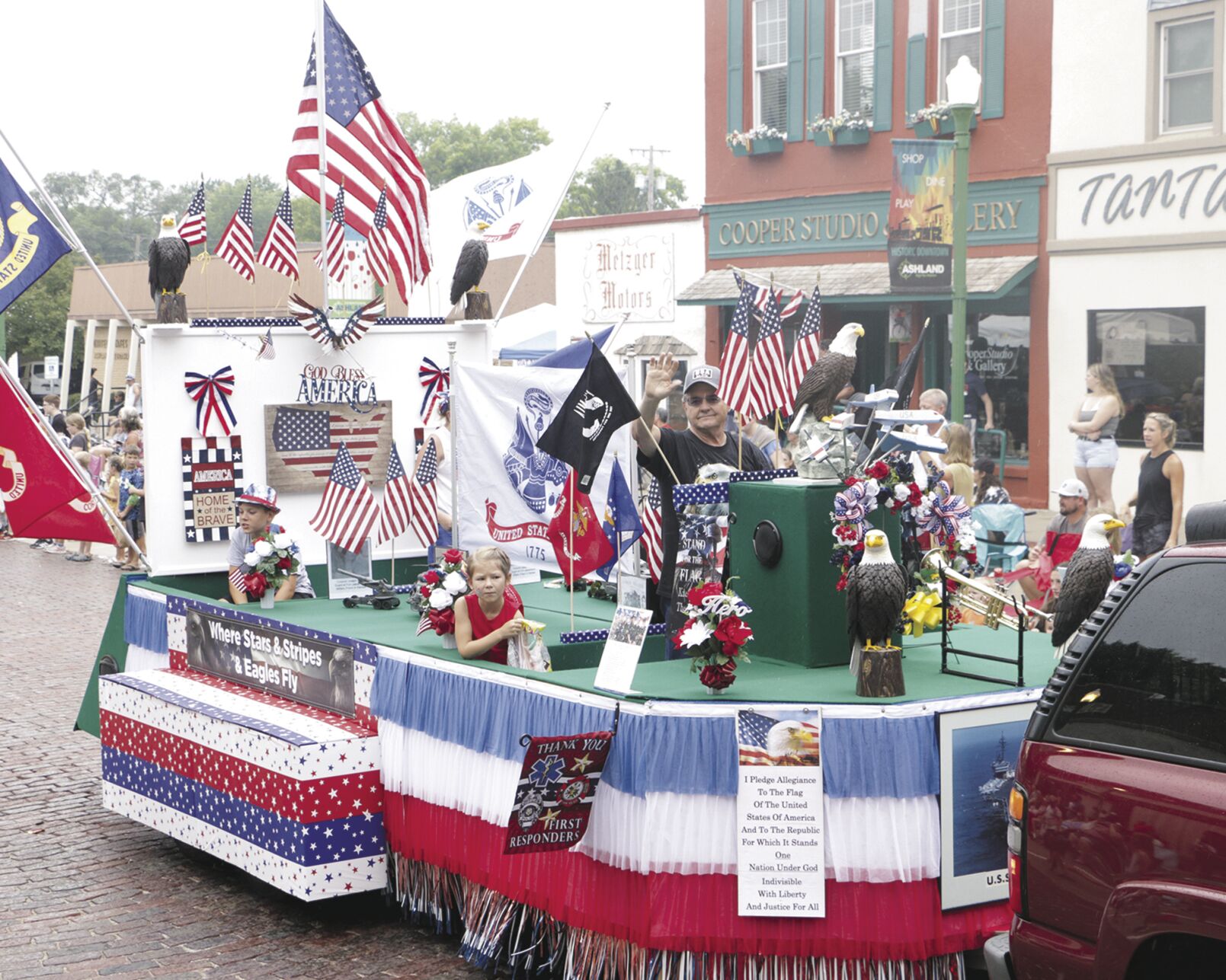 Hoffman's float honors military, first responders