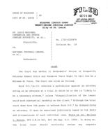 Judge's order disqualifying lawyer Robert Blitz from lawsuit against NFL and Rams