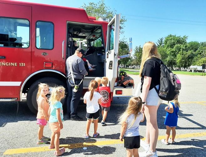 Waiting to see firetruck