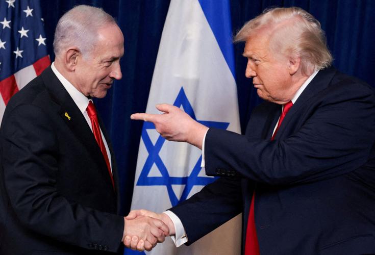 FILE PHOTO: U.S. President Trump meets Israeli PM Netanyahu at Trump’s Mar-a-Lago club, in Palm Beach
