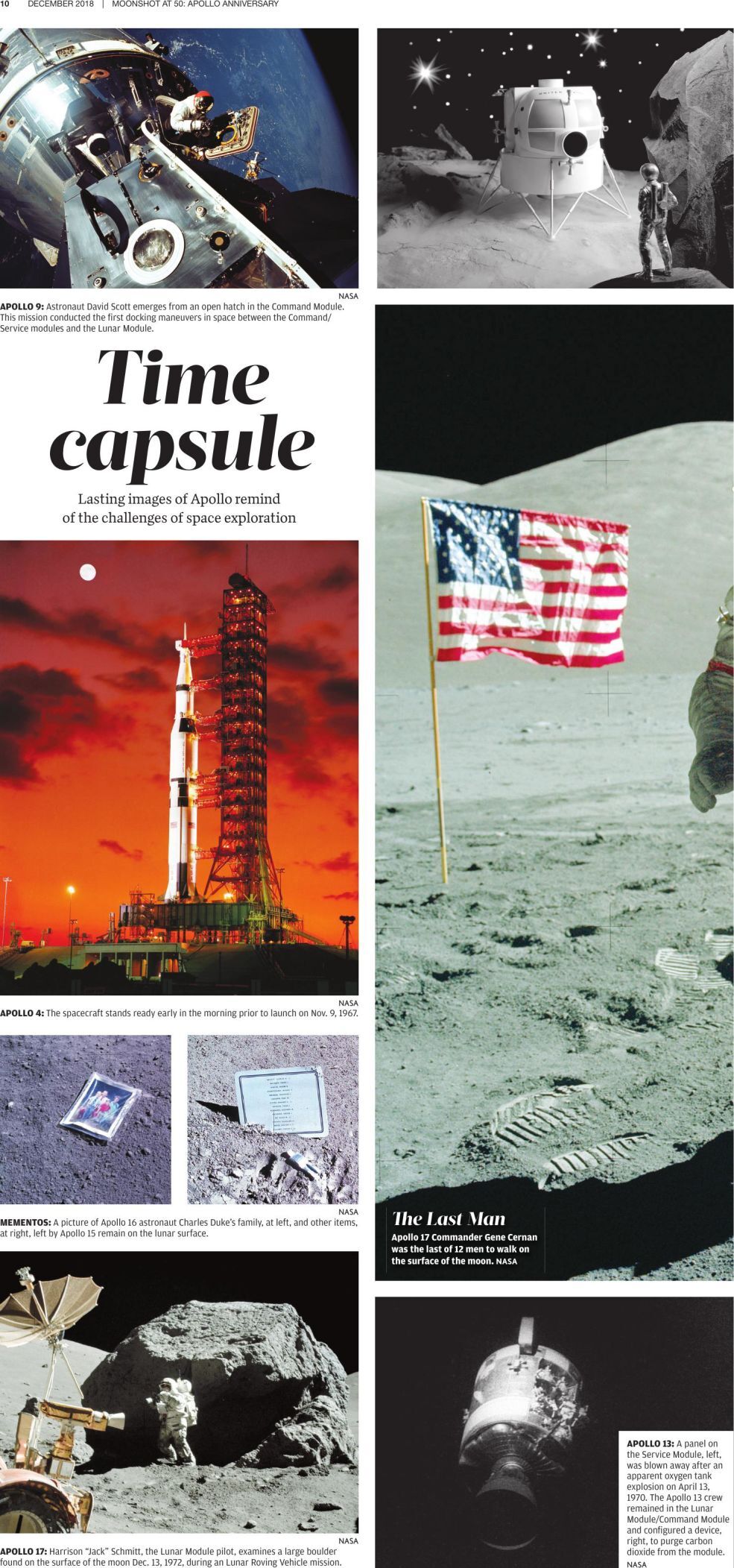 Iconic images from the moon