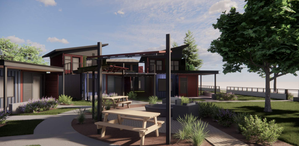 Container housing