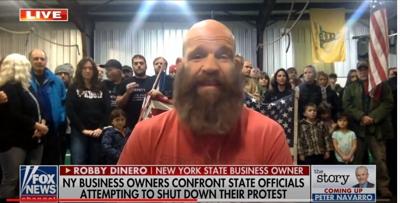 Robby Dinero Fox News protest