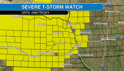 Nebraska Severe T-Storm Watch 5-23-24