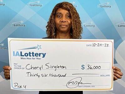 Cheryl Singleton, lottery winner