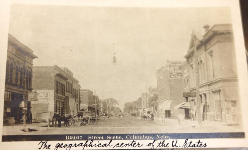 Street scene on a postcard