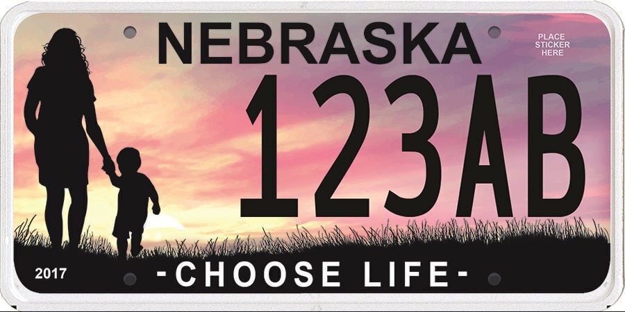 "Choose Life" license plate