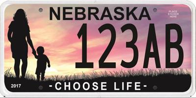 "Choose Life" license plate
