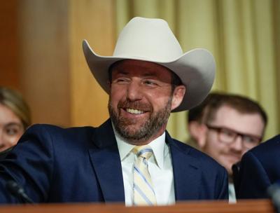 Sen. Markwayne Mullin (R-OK) during a business meeting of the Senate Committee on Health, Education, Labor, and Pensions in Washington, DC, March 13, 2025.