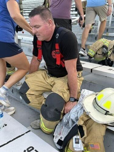 stair climb - p3 - taking a break