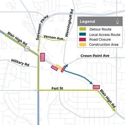 Blair High Road closure