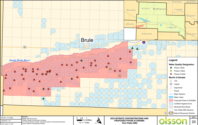 Groundwater levels, nitrates raise NRD worries in southern Keith County