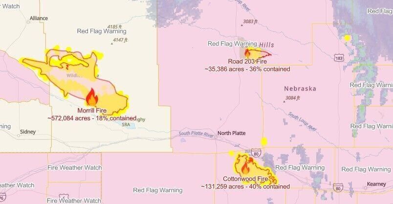 Cottonwood Fire 40% contained as of Tuesday, with winds calmer Monday and Tuesday morning